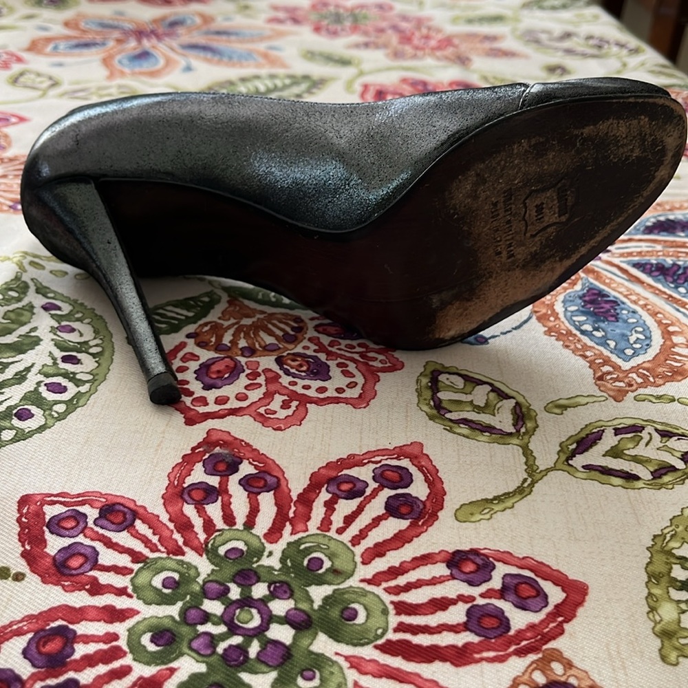 Stuart Weitzman Sashay In Pewter Size 9m - image 6